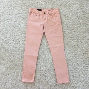 J. Crew toothpick ankle pants light pink
